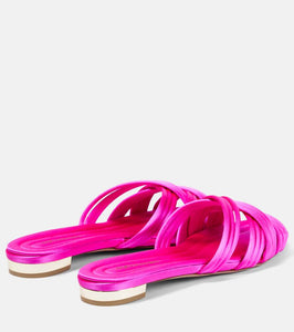 Aquazzura Oahu satin slides