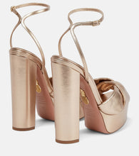 Aquazzura Olie 140 leather platform sandals