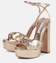 Aquazzura Olie 140 leather platform sandals