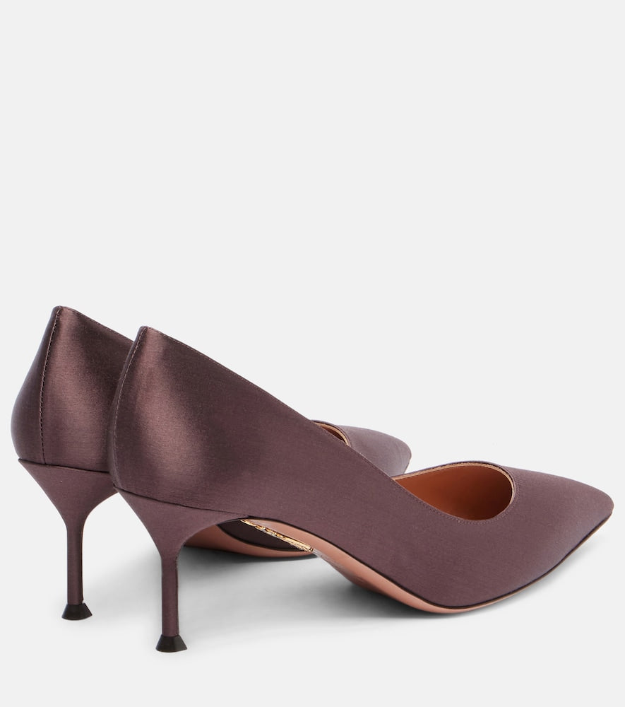 Aquazzura Purist 65 satin pumps