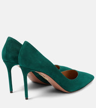 Aquazzura Purist 85 suede pumps