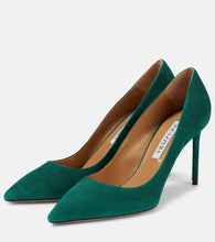 Aquazzura Purist 85 suede pumps