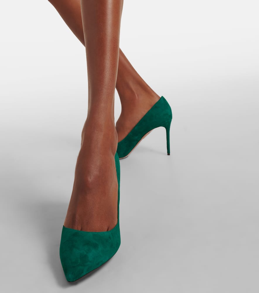 Aquazzura Purist 85 suede pumps