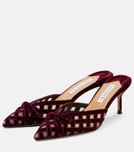 Aquazzura Romance 65 velvet mules