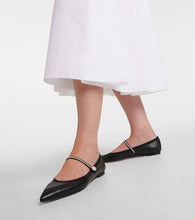Aquazzura Romy leather Mary Jane flats
