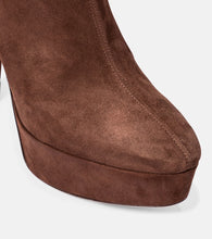 Aquazzura Saint Honor√É¬© 120 suede platform ankle boots
