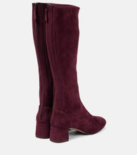 Aquazzura Saint Honore 50 suede knee-high boots