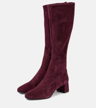 Aquazzura Saint Honore 50 suede knee-high boots
