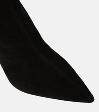 Aquazzura Saint Honore 85 suede boots