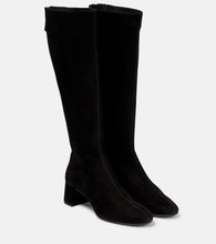 Aquazzura Saint Honore suede knee-high boots