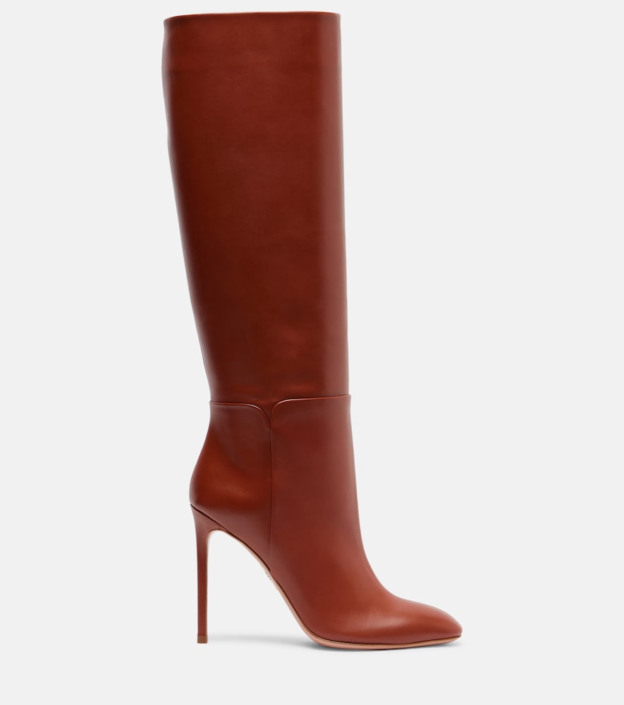 Aquazzura Sellier 105 leather knee-high boots