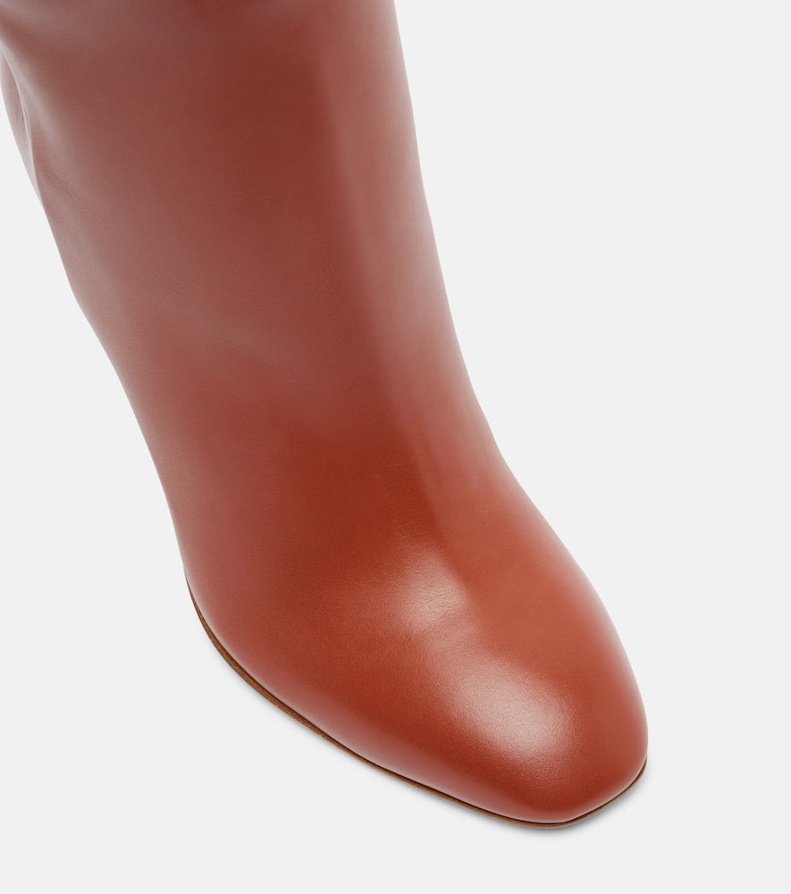 Aquazzura Sellier 105 leather knee-high boots
