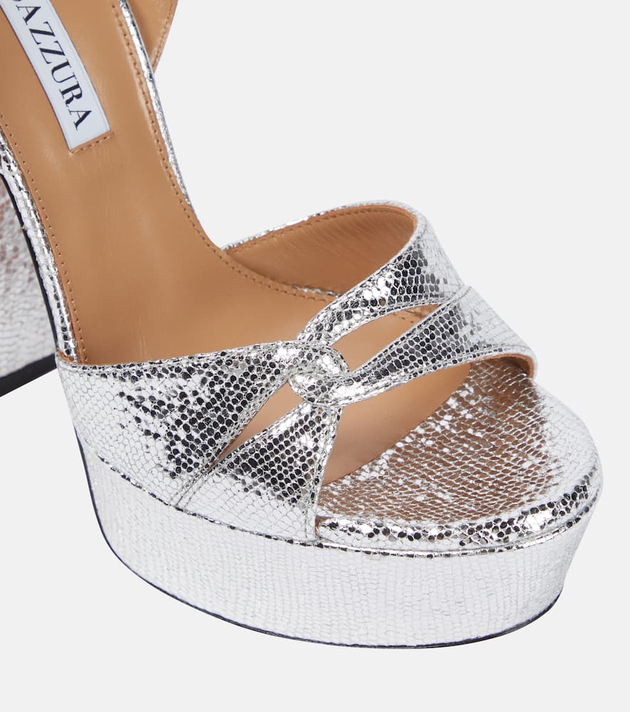 Aquazzura Sinner leather platform sandals