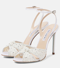 Aquazzura Slow Kisses embellished leather sandals