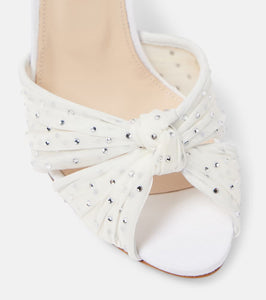 Aquazzura Slow Kisses embellished leather sandals