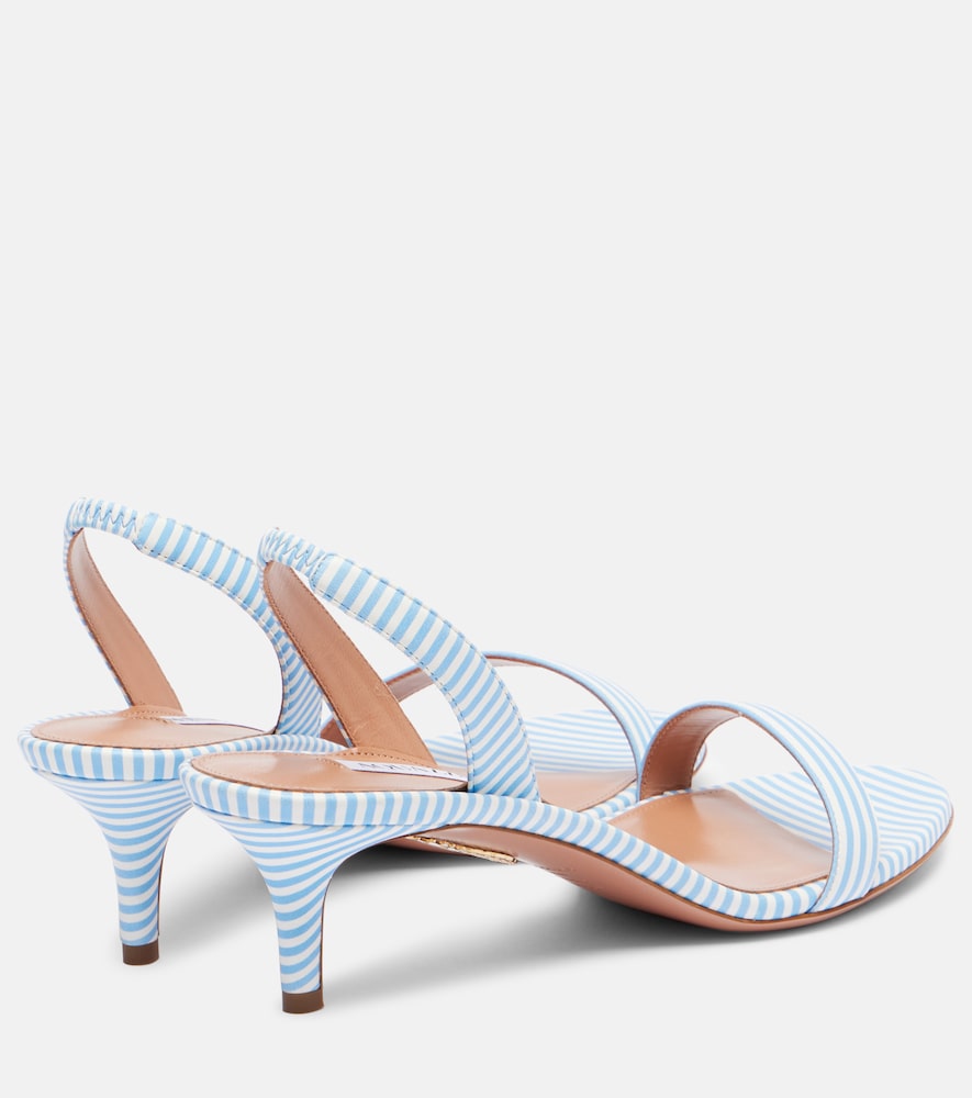 Aquazzura So Nude 50 striped sandals