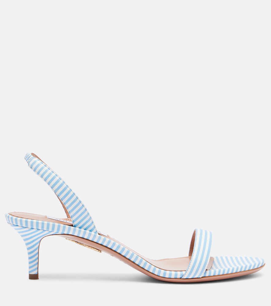 Aquazzura So Nude 50 striped sandals