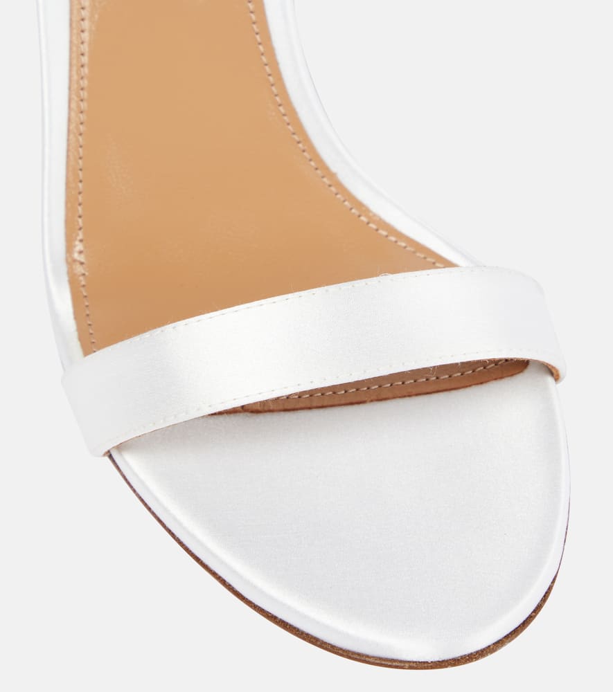 Aquazzura So Nude 85 satin sandals