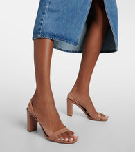 Aquazzura So Nude leather slingback sandals