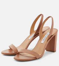 Aquazzura So Nude leather slingback sandals