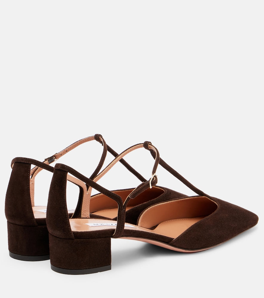 Aquazzura Sorbonne 35 suede pumps