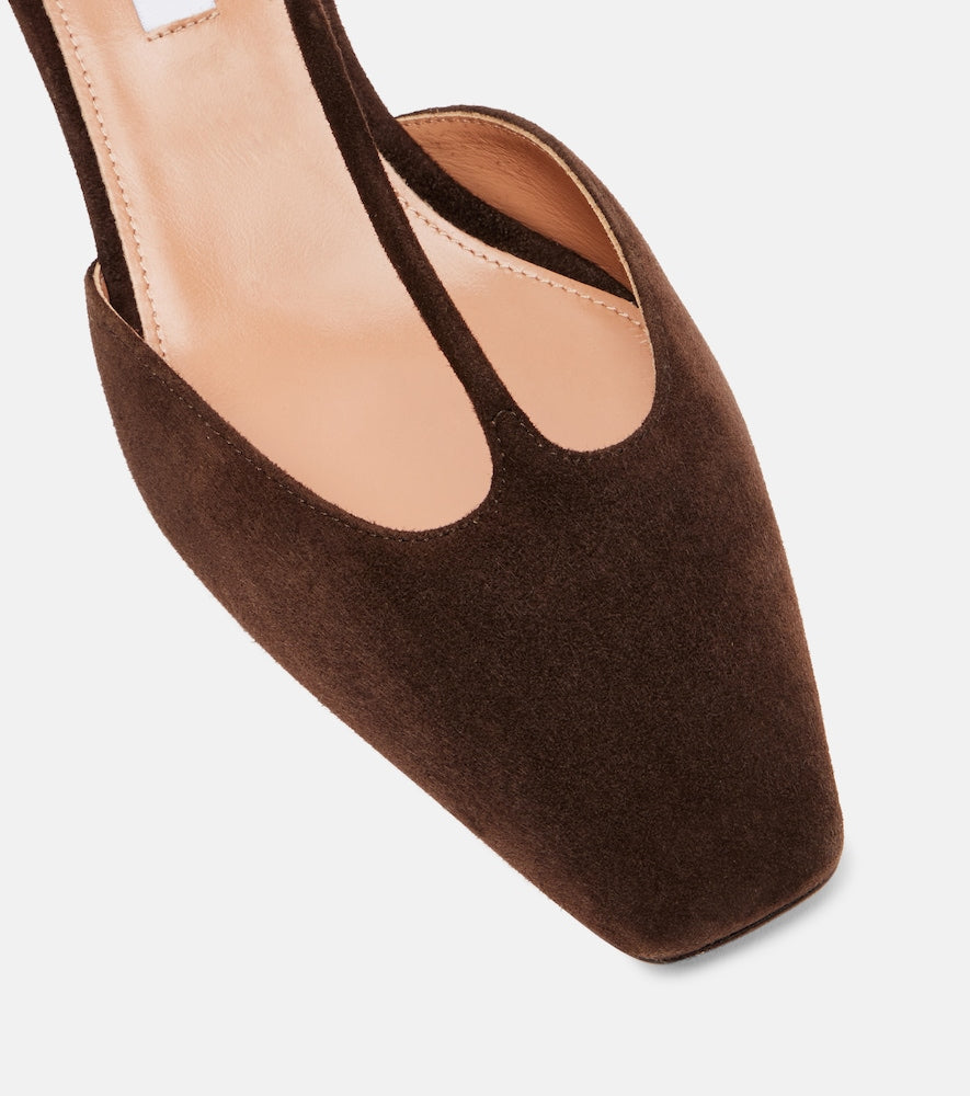 Aquazzura Sorbonne 35 suede pumps