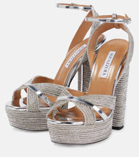 Aquazzura Sundance Crystal embellished sandals