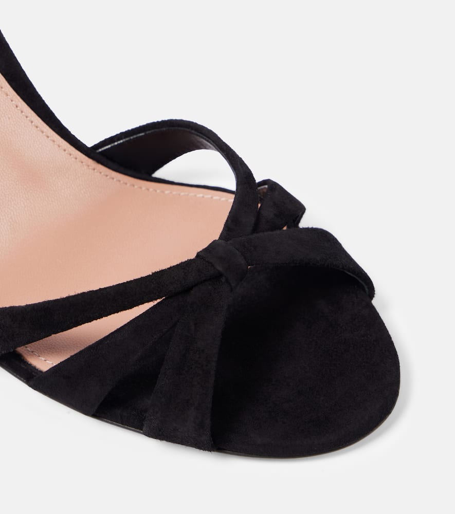 Aquazzura Tati 85 suede sandals