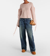 Aquazzura Teddi 20 shearling-trimmed suede boots