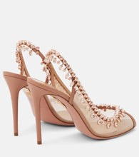 Aquazzura Temptation 105 embellished slingback sandals