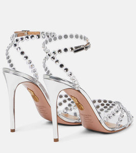Aquazzura Tequila 105 embellished PVC sandals