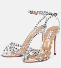 Aquazzura Tequila 105 embellished PVC sandals