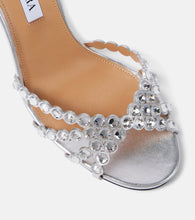 Aquazzura Tequila 85 embellished leather sandals