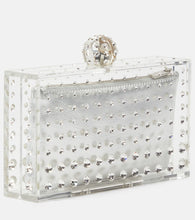 Aquazzura Tequila crystal-embellished clutch