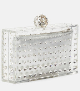 Aquazzura Tequila crystal-embellished clutch