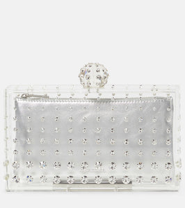 Aquazzura Tequila crystal-embellished clutch. Shop Aquazzura Clutches for women now.
