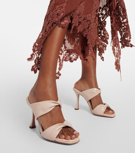 Aquazzura Twist 95 leather mules