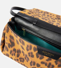 Aquazzura Twist Small leopard-print suede clutch