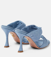 Aquazzura Twist denim mules