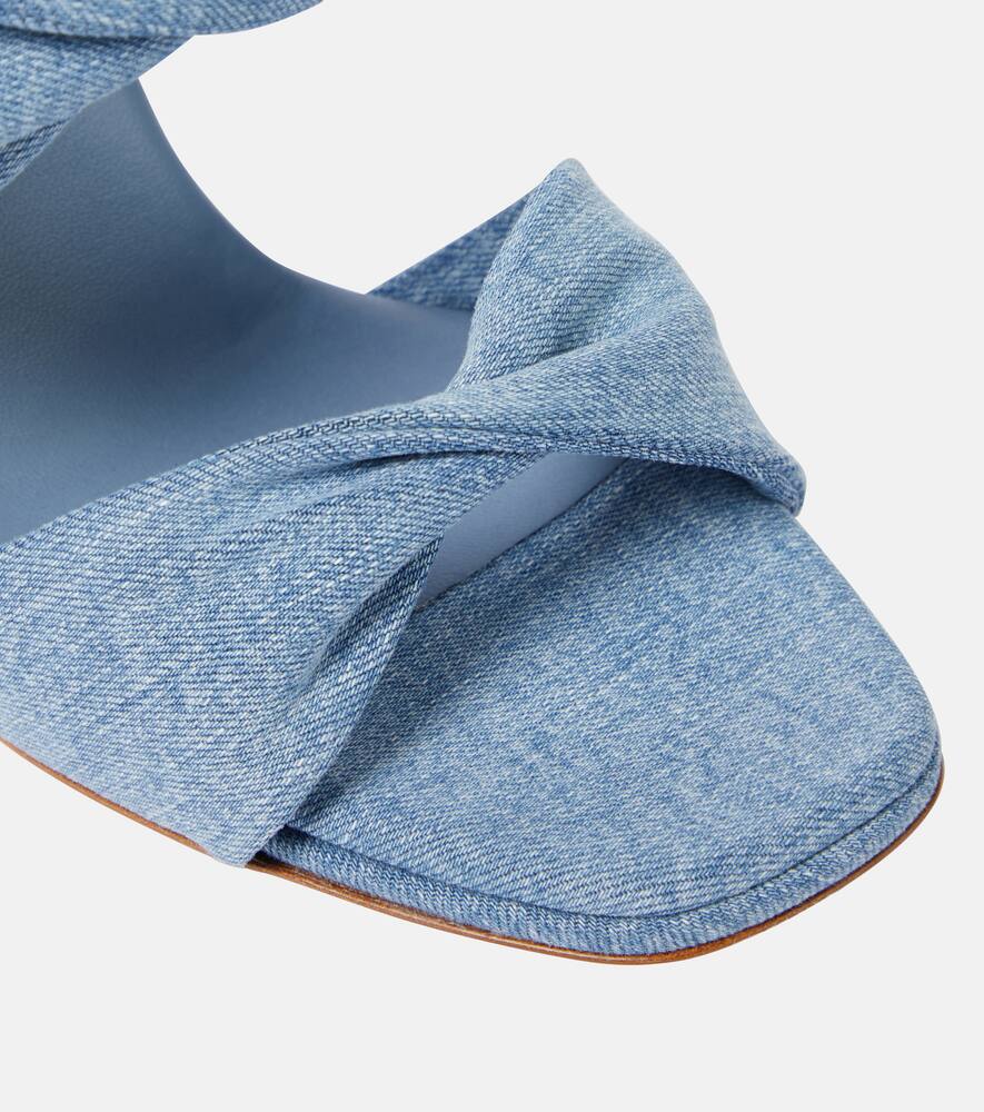 Aquazzura Twist denim mules