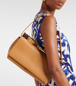 Aquazzura Twist leather clutch