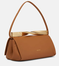 Aquazzura Twist leather clutch
