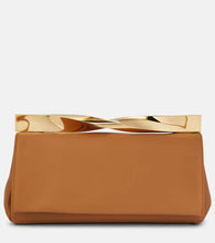 Aquazzura Twist leather clutch. Shop Aquazzura Clutches for women now.