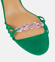 Aquazzura Very Maui 50 embellished suede sandals