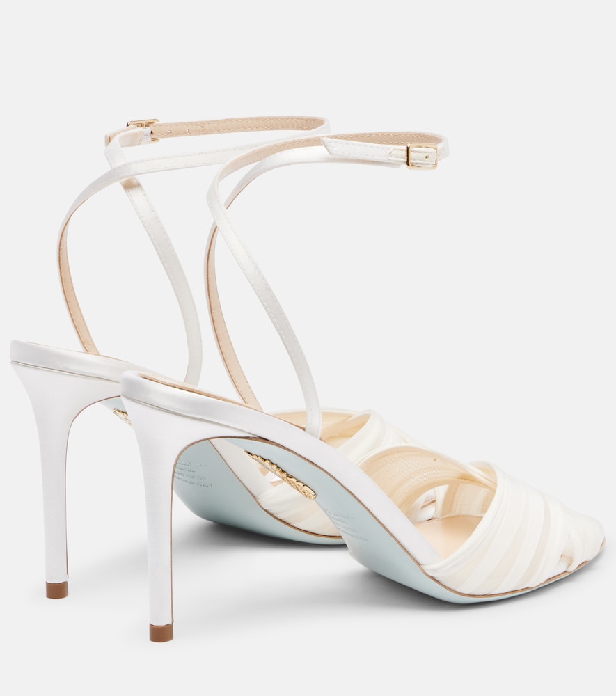 Aquazzura Voile satin and chiffon sandals