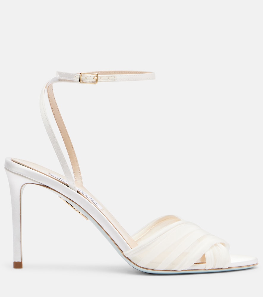 Aquazzura Voile satin and chiffon sandals