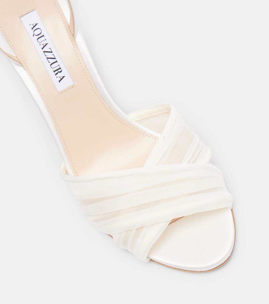 Aquazzura Voile satin and chiffon sandals