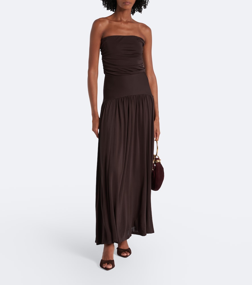 Brown Aquazzura Bisous 65 suede mules - Heeled Sandals