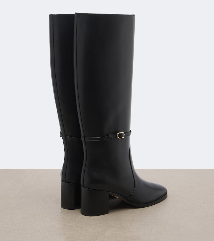 Black Aquazzura Cotswold leather knee-high boots - Knee-high Boots