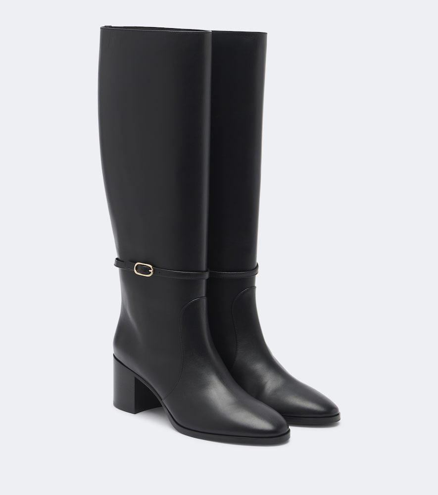 Black Aquazzura Cotswold leather knee-high boots - Knee-high Boots